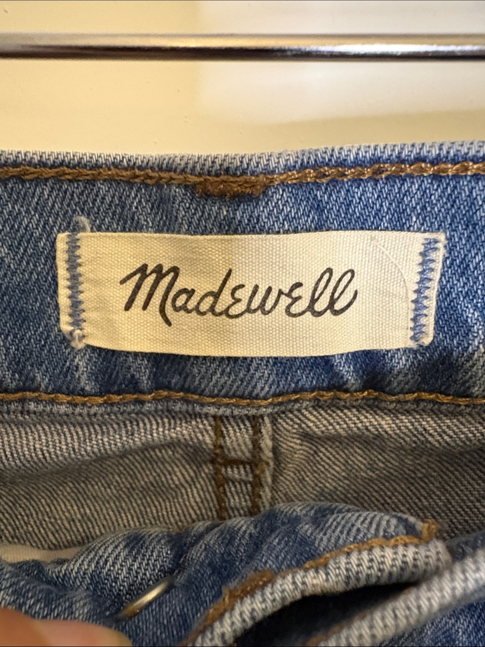 Madewell The Perfect Vintage Mid-Rise Wide-Leg Jean Almanza Wash Blue Size 27 - Picture 3 of 15